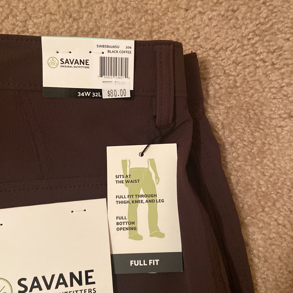 Convertible Outdoor Pants NWT Savane Outfitters - Picture 4 of 5